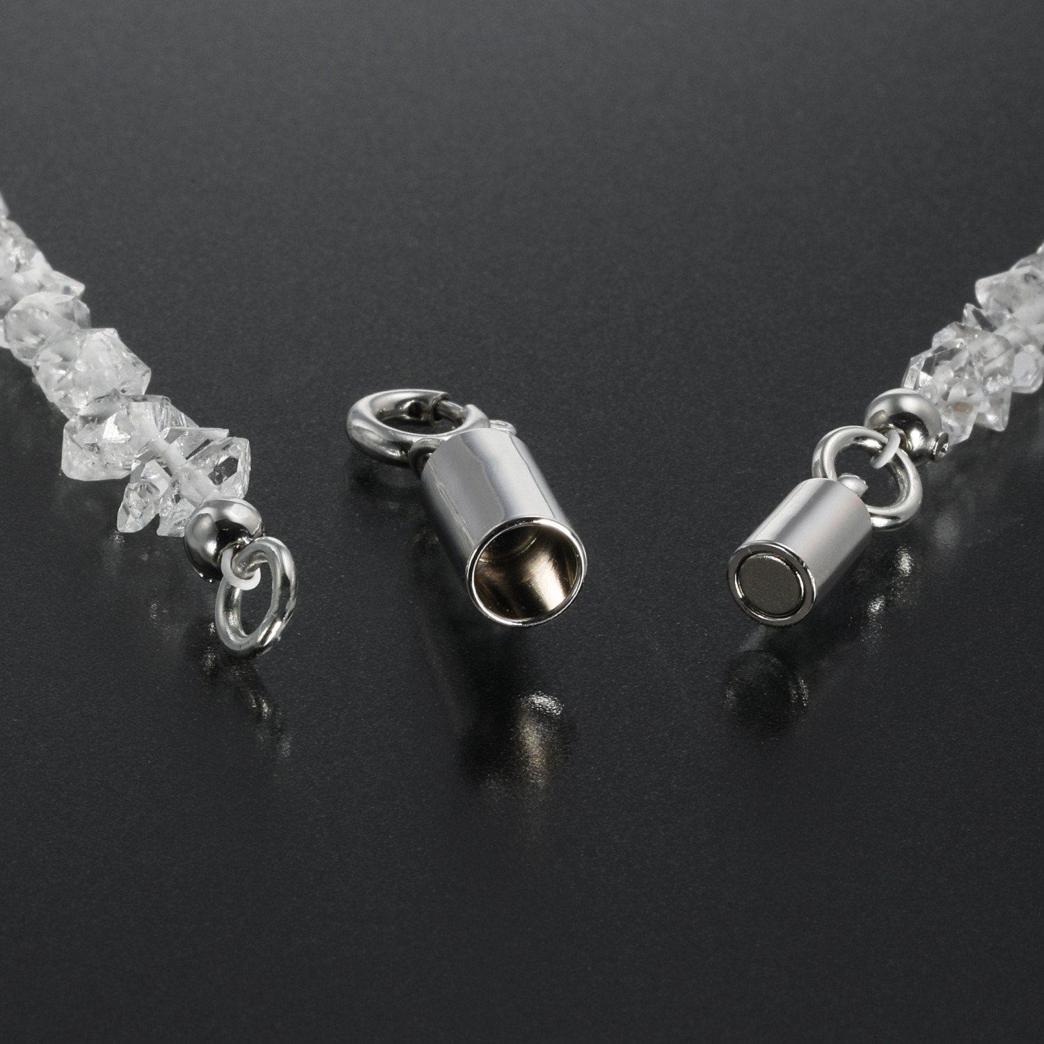 イーシア ハーキマーダイヤモンド ロッククリスタルクォーツ ネックレス