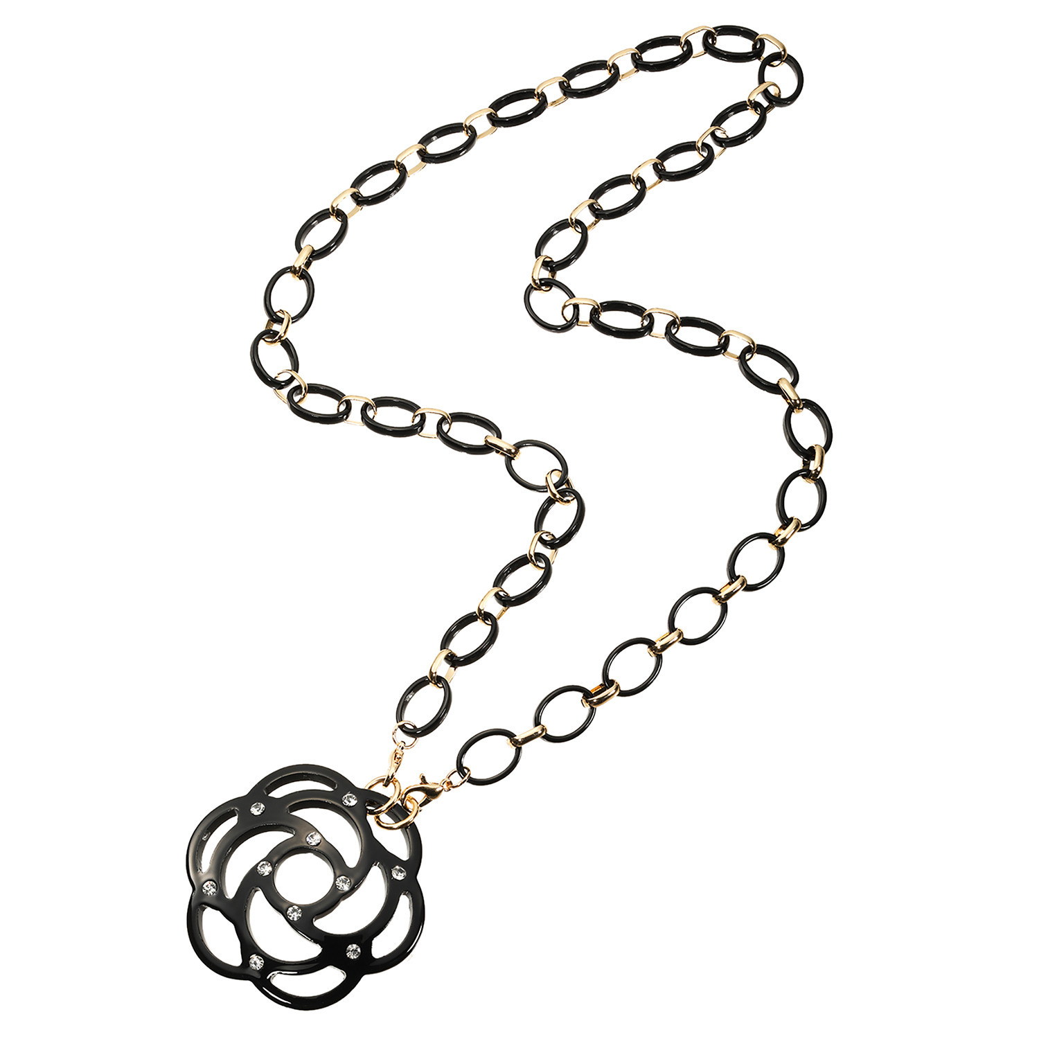 エスアンドアール 透かし柄 エレガント フラワーモティーフ ロングペンダント兼 グラスホルダー