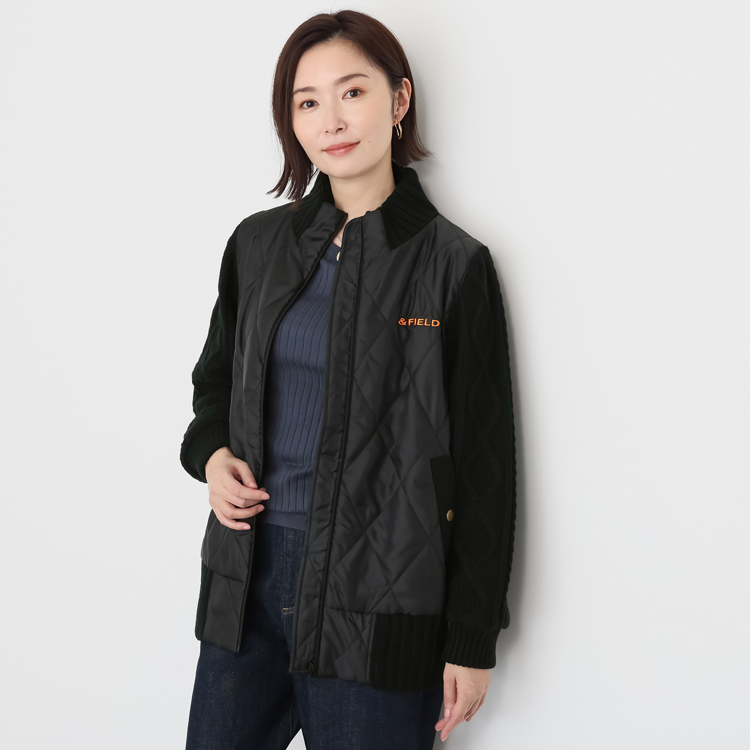 アンドフィールド 裏アルミヒート ドッキング ブルゾン