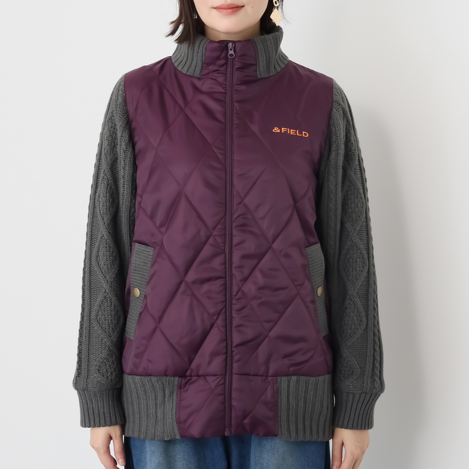 アンドフィールド 裏アルミヒート ドッキング ブルゾン