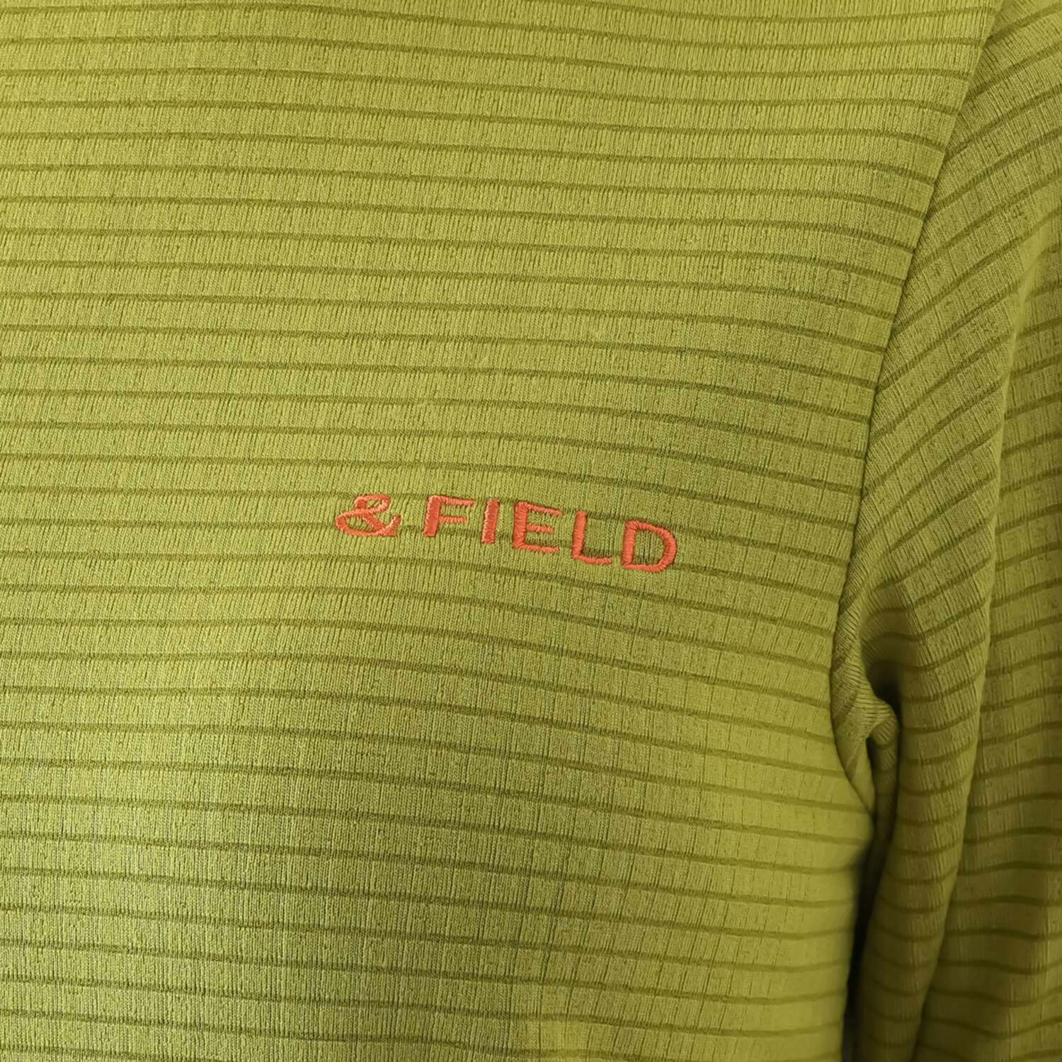 アンドフィールド ＵＶカット・吸湿発熱 ブロッキング起毛 プルオーバー