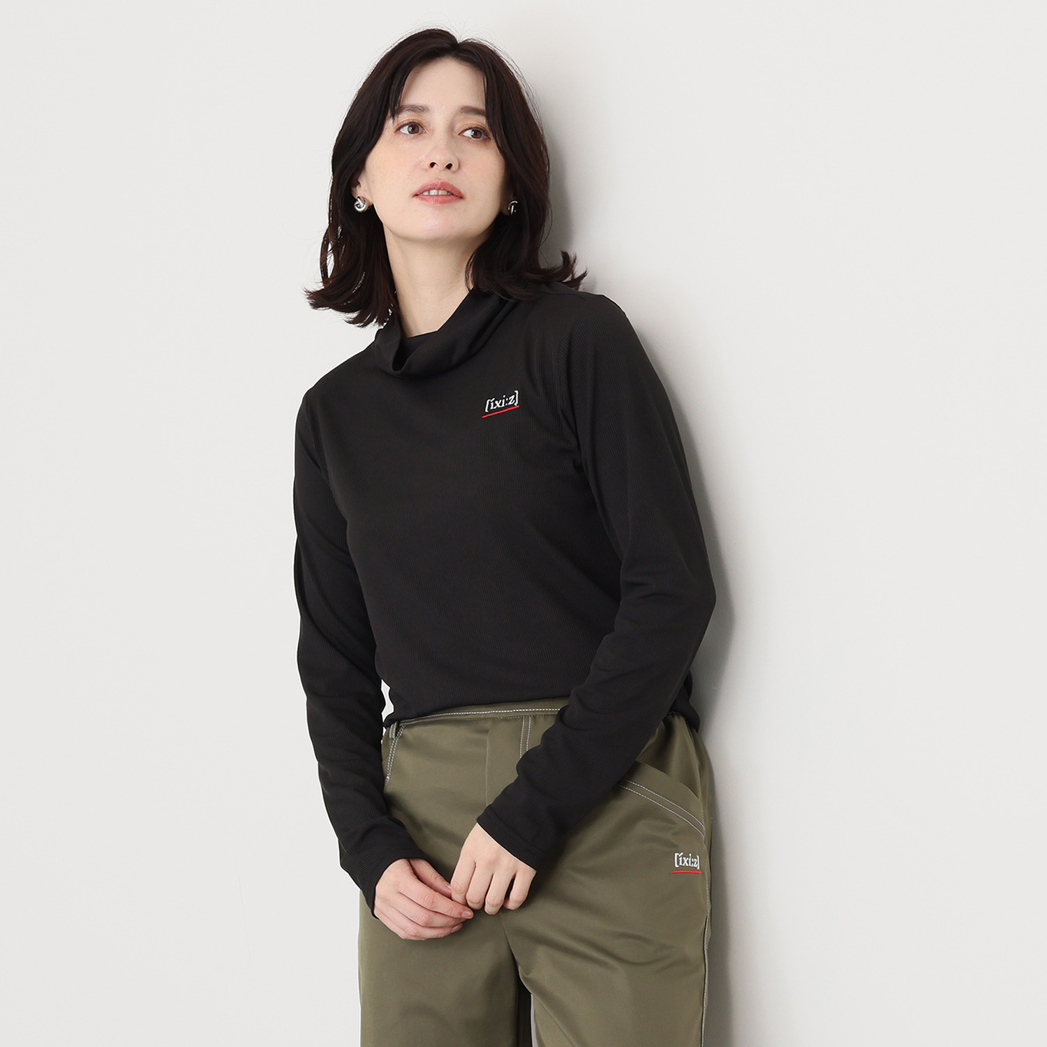 イクシーズ 着る彩りリブトップス