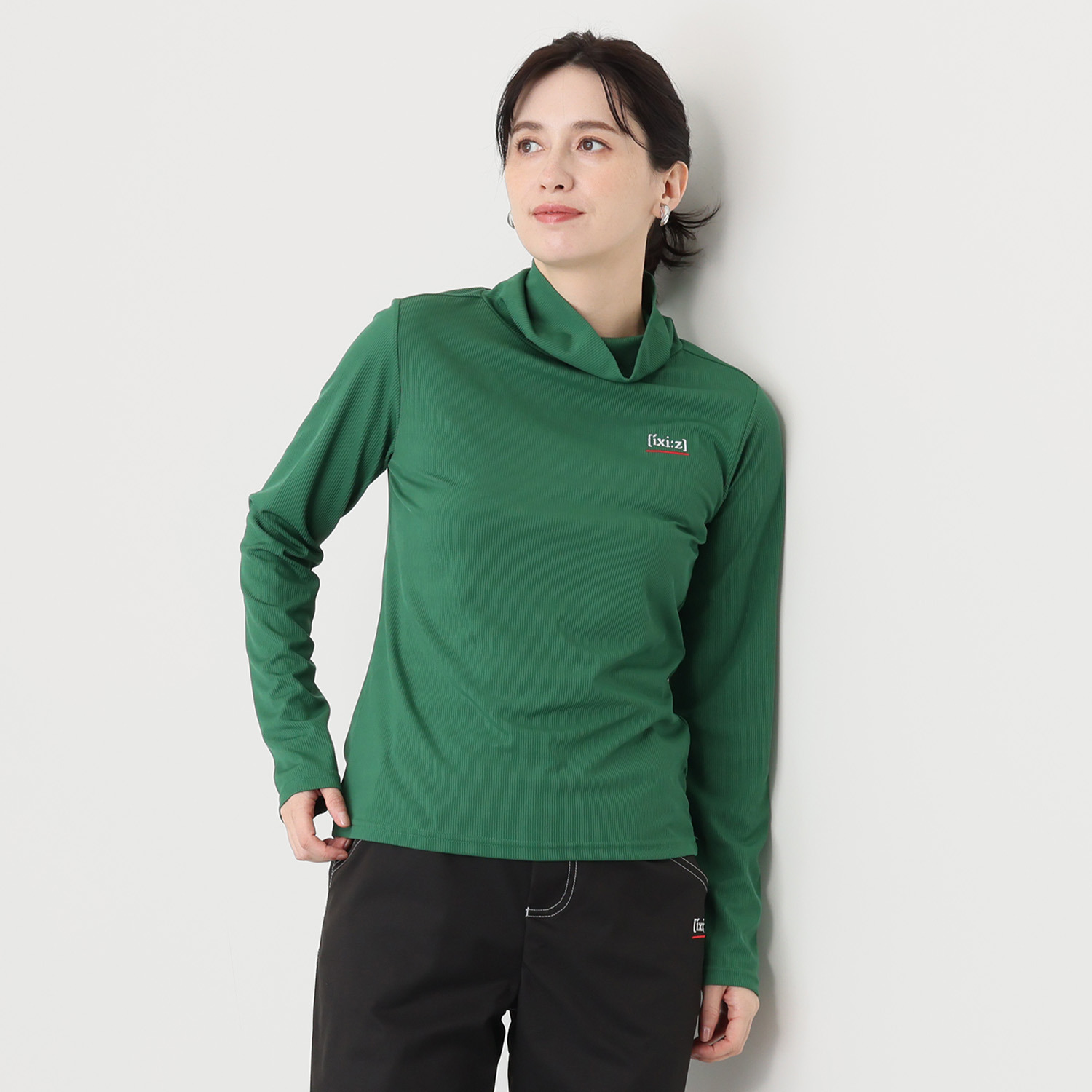 イクシーズ 着る彩りリブトップス