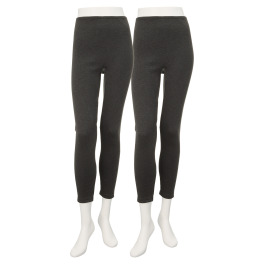 着まわし７デイズ 高保温・吸湿発熱 裏起毛 フルレングスレギンス 同色２枚セット