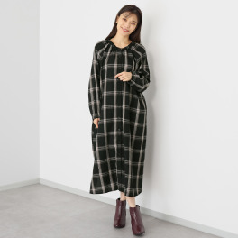 エムエムオー ２ウェイ チェック柄ワンピース