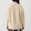 タマミ　ワタナベ ハイネック クリームシューニット プルオーバー