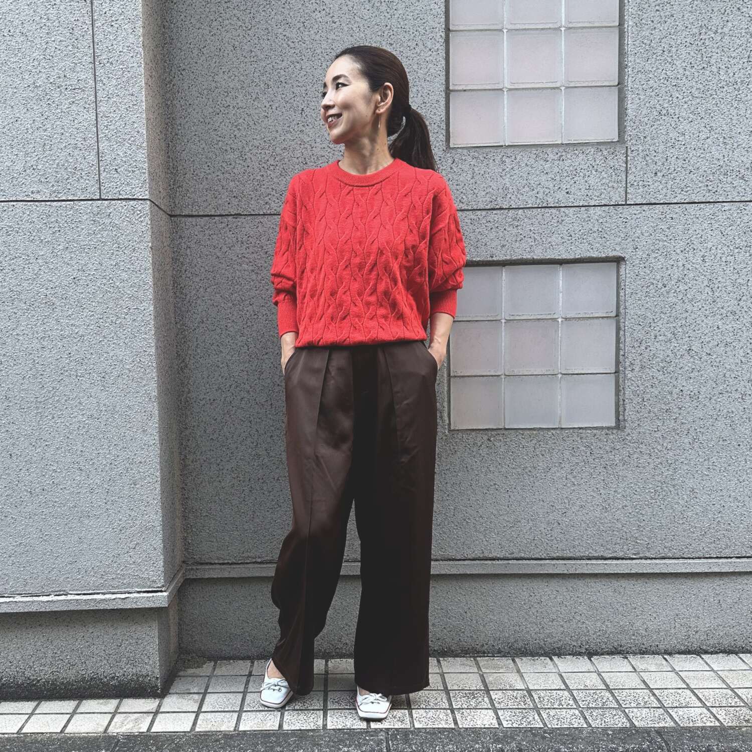 タマミ　ワタナベ ビタースパイス サテンパンツ