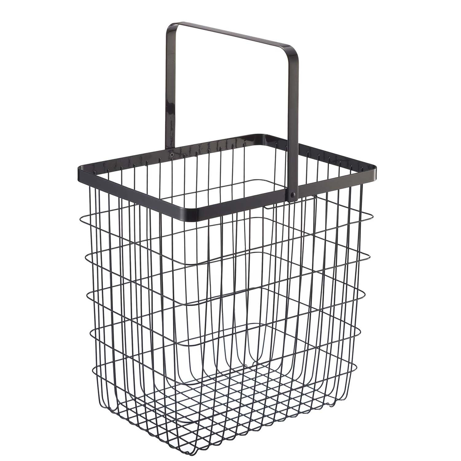 山崎実業　タワー キャスター付きで 移動が簡単 ランドリーワゴン＋ バスケット