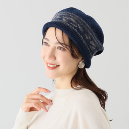 ベルモード 暖か 縮絨ニット帽子