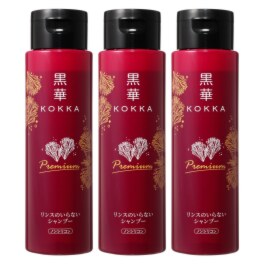 黒華 ハリとコシの ふのり由来紅藻エキス配合 新　髪と頭皮の健やか シャンプープレミアム ハリ・コシ・ボリューム用 ３本セット