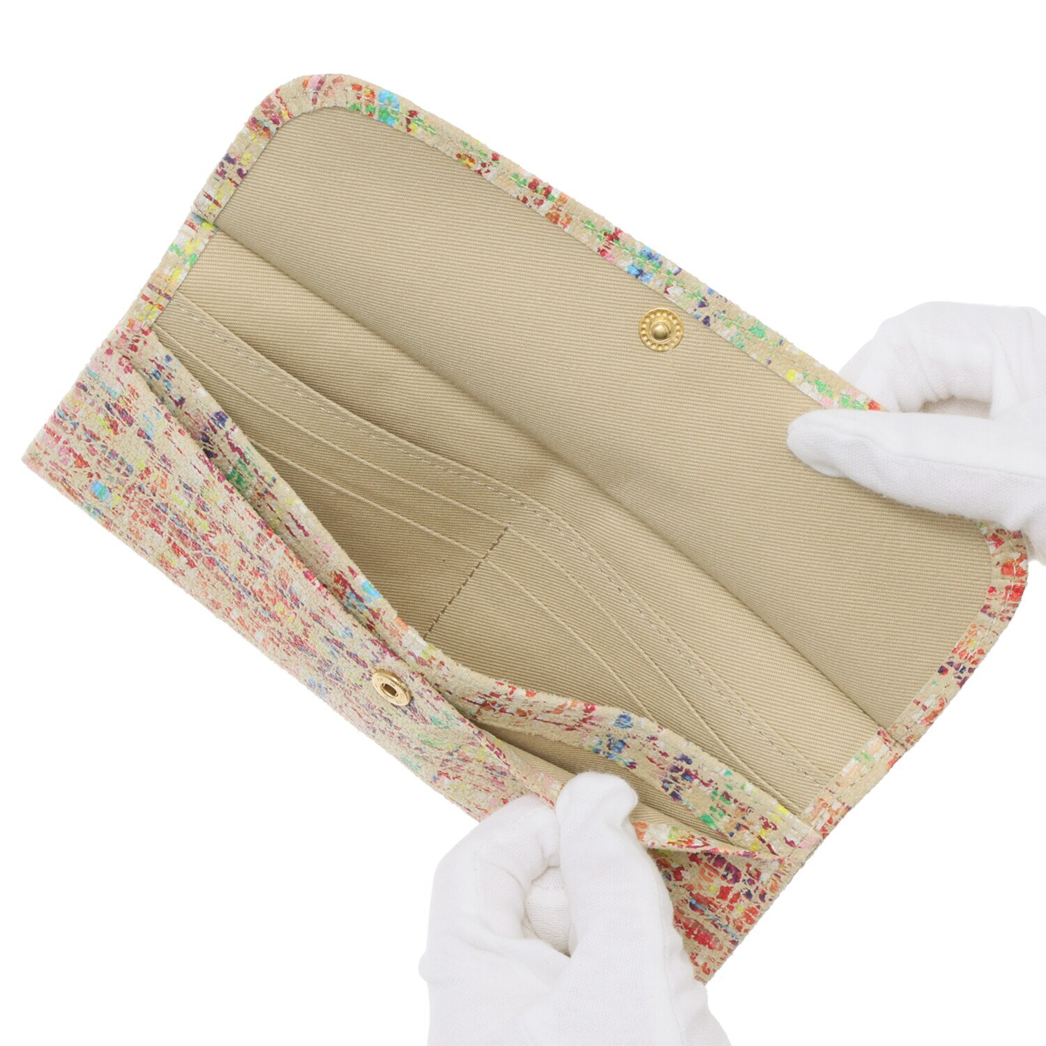 ズッケロ マルチツイードペイント スリムウォレット