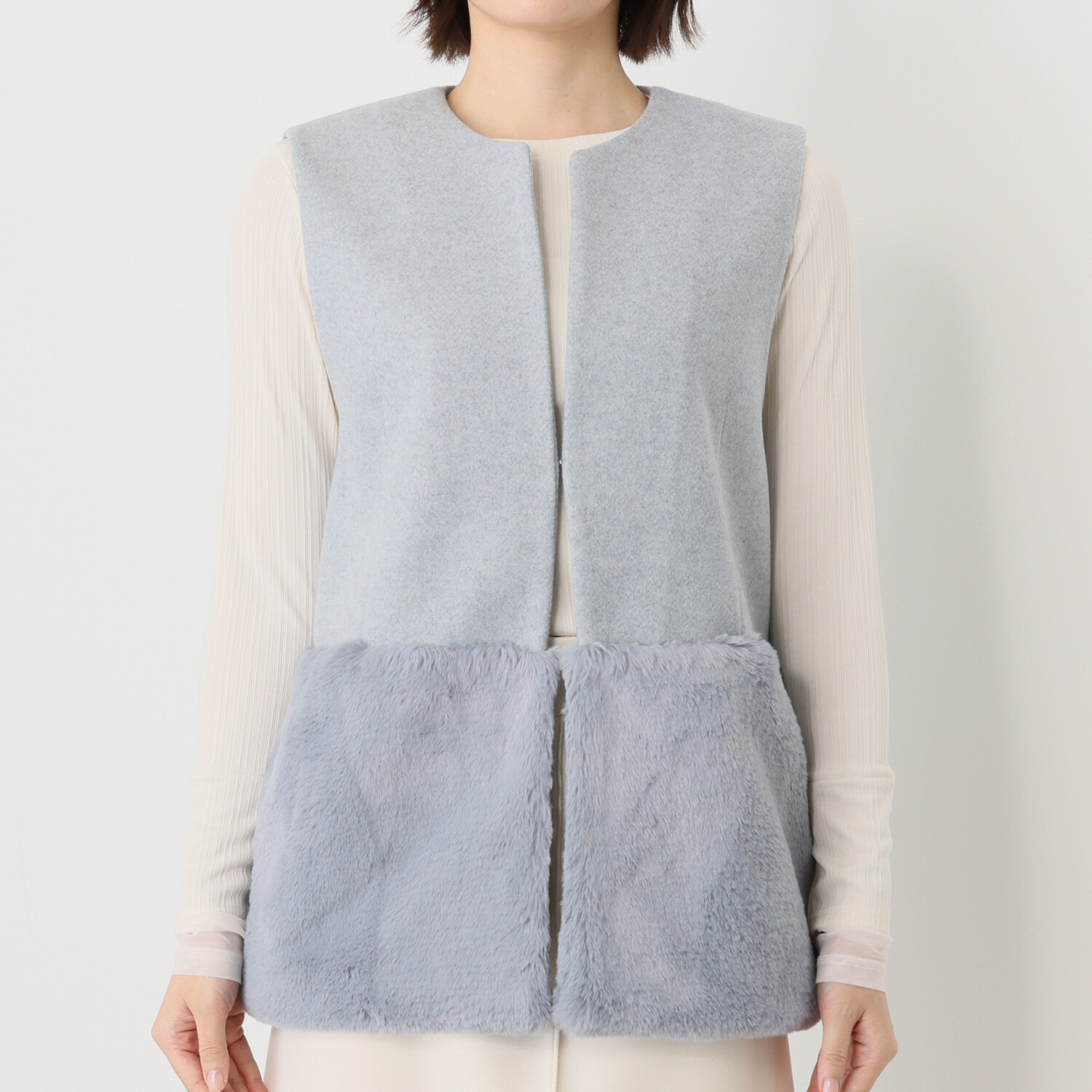 チーロ エコファードッキング メルトンジャージージレ