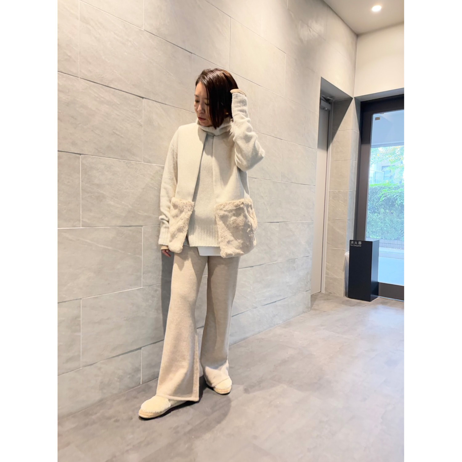 チーロ エコファードッキング メルトンジャージージレ