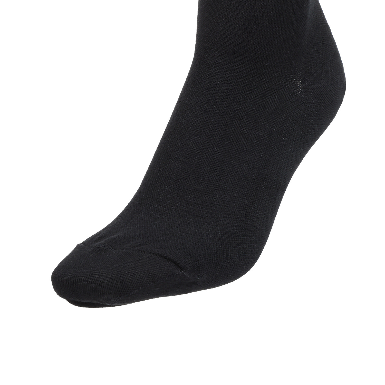 楽キュッと 日本製　独自の着圧設計 綿混ハイソックス ２足セット