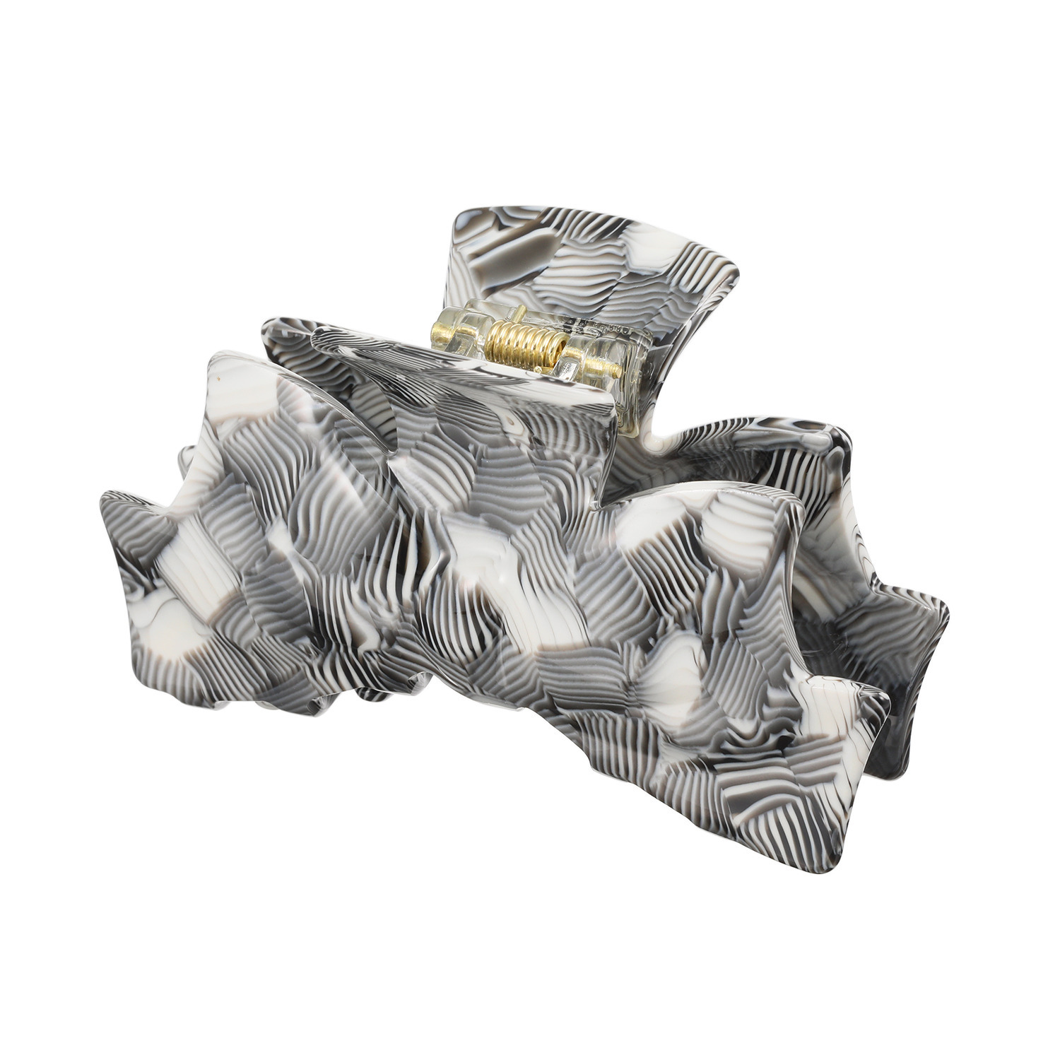 クイーンズシークレット 小枝流へアジュエリー マーブルデザイン バンスクリップ