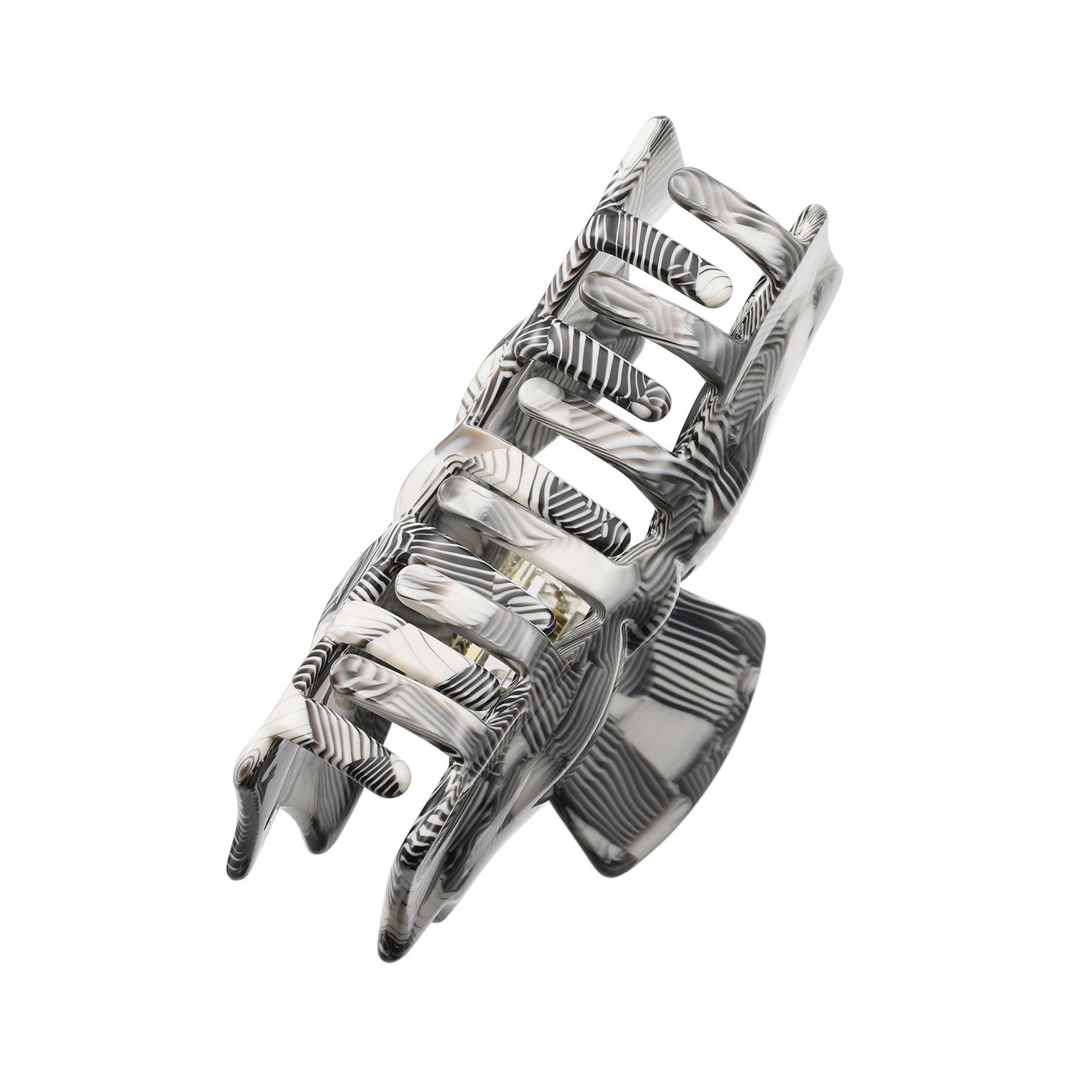 クイーンズシークレット 小枝流へアジュエリー マーブルデザイン バンスクリップ