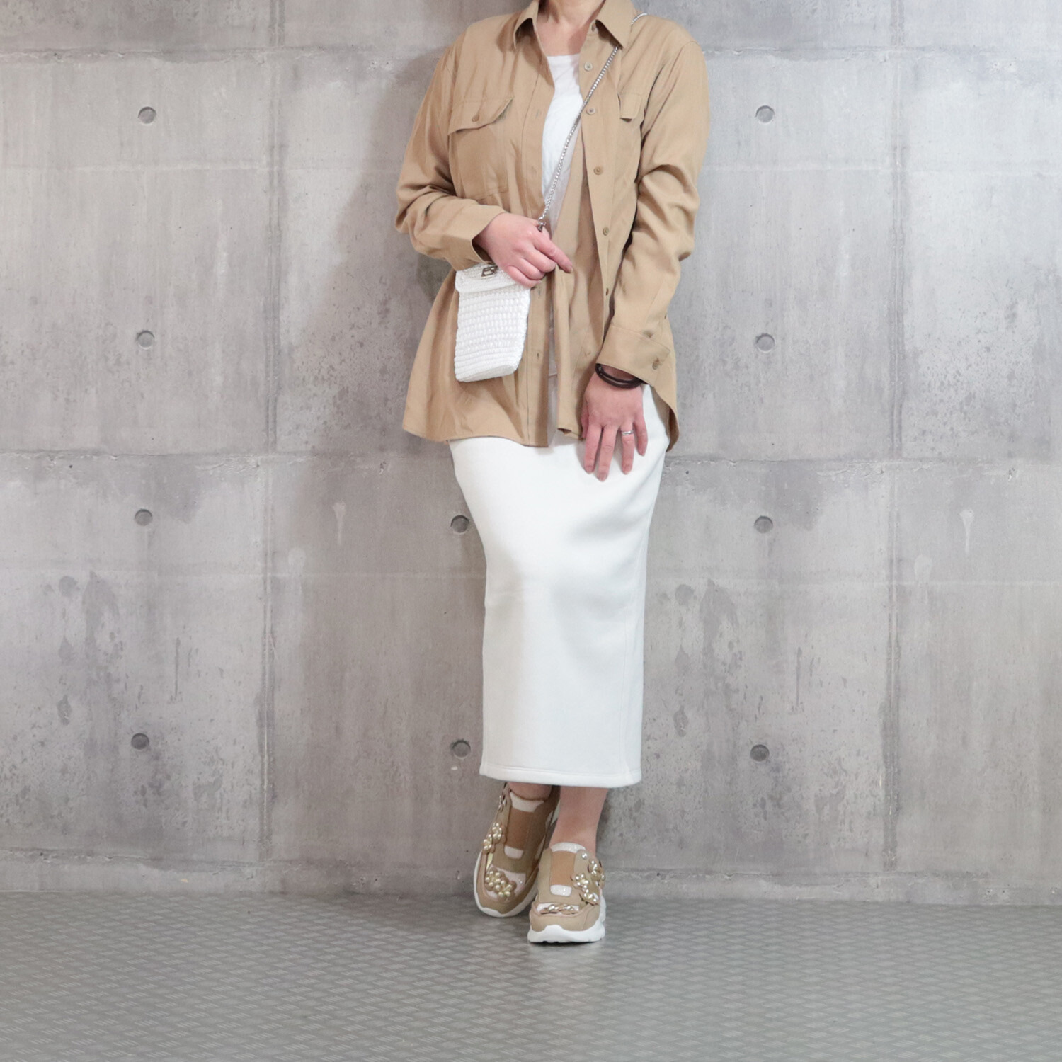 パドルージュ フラワーアクセント 軽量スリッポンシューズ