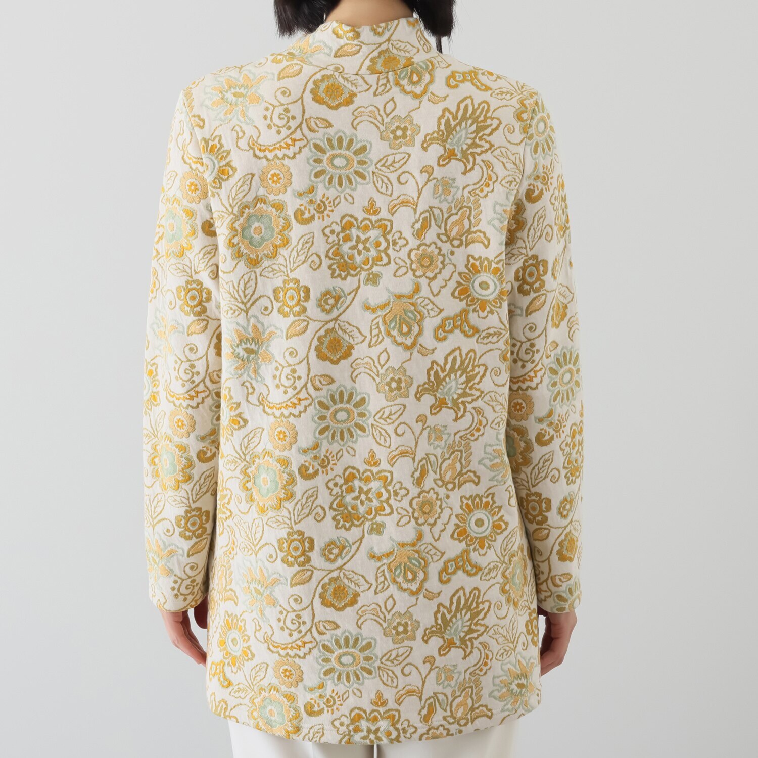 プレンディソール 花柄ふくれジャガード チュニック