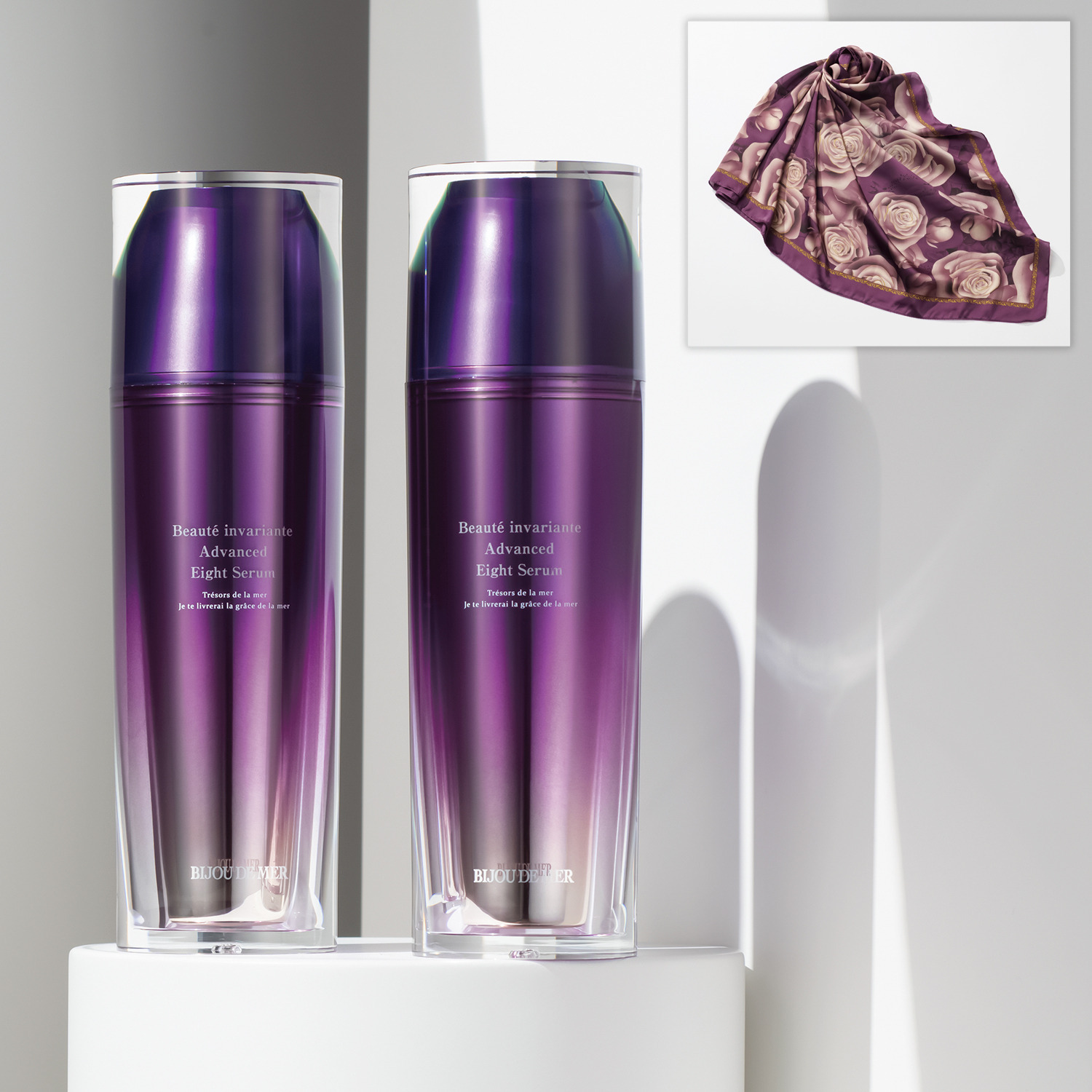 ビジュー　ドゥ　メール 世界先端美容成分が集結 海洋性微生物原料の ハリツヤ成分を厳選配合！ ボーテアンバリエンテ アドバンスド エイトセラム ２本特別セット 