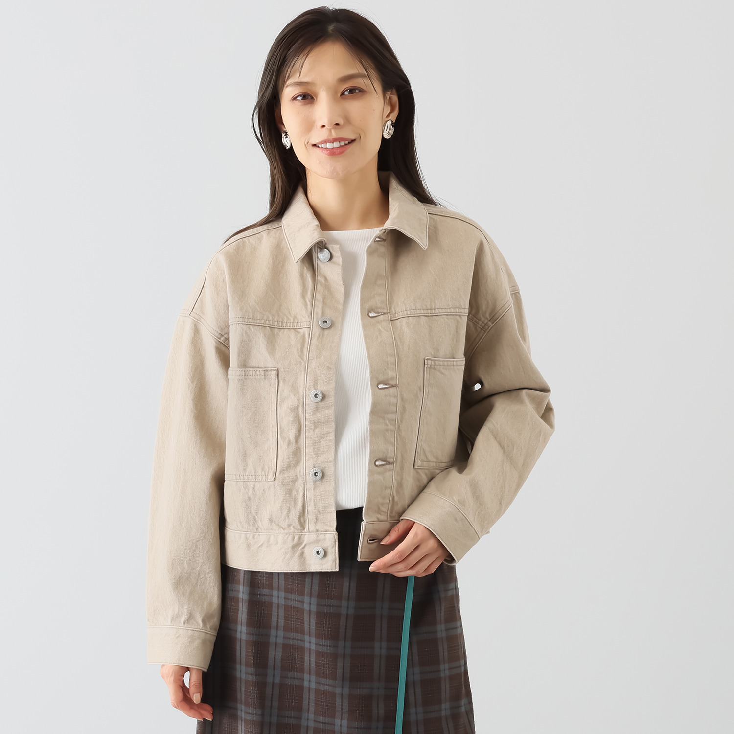 シュガーデプト プレミアムシリーズ コットン１００％ カラーデニム ワークジャケット