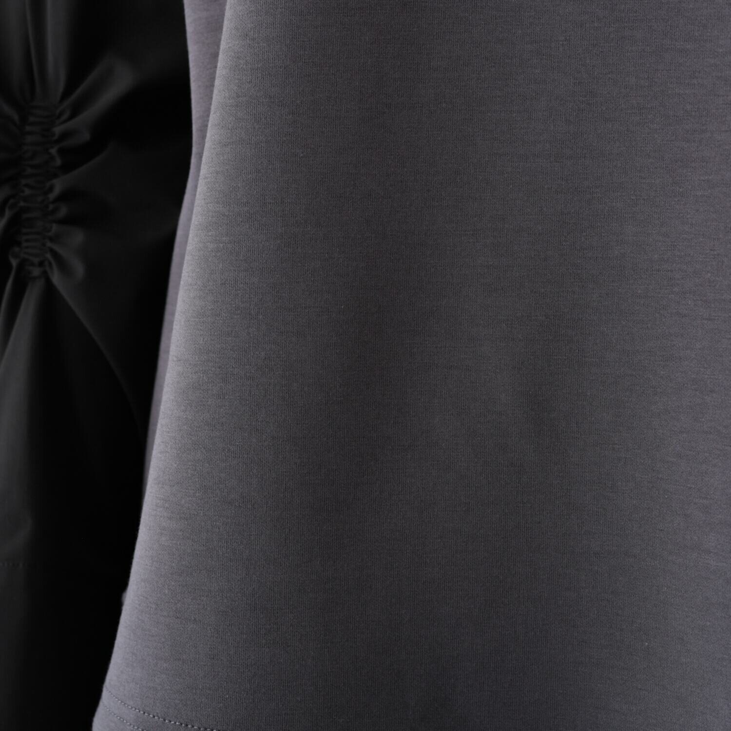 コモエリークローゼット ボリュームスリーブ フェイクレイヤード トップス