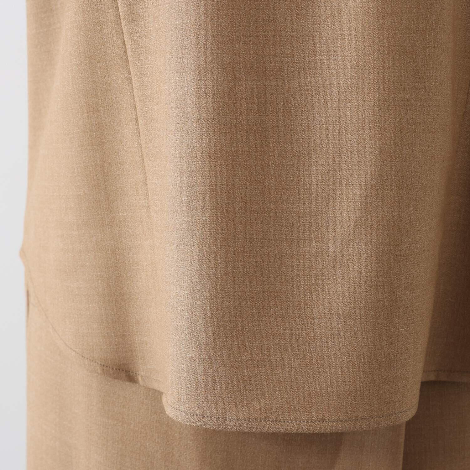 レア　ジェム オールシーズン 上質をまとう ウールトリアセテート混 ２ウェイブラウス