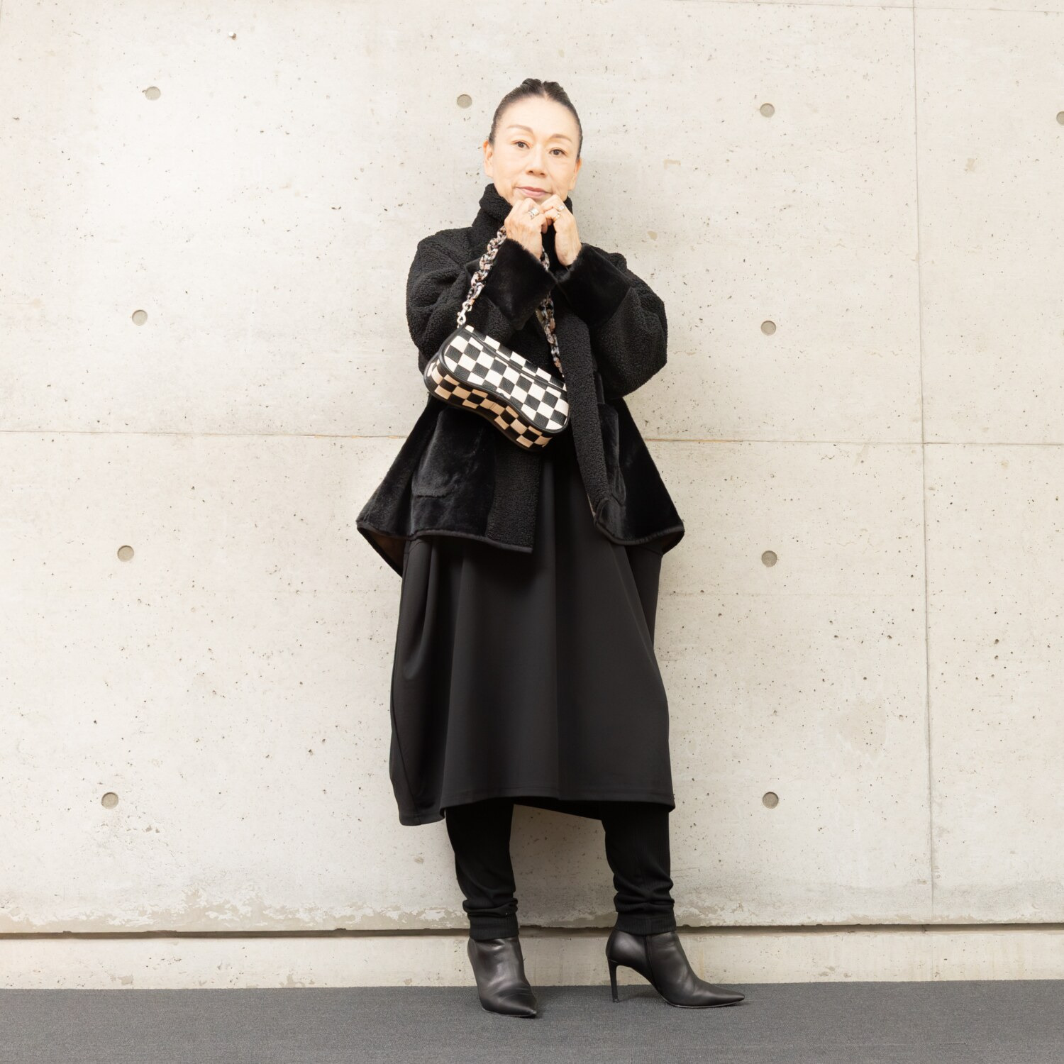 ヒロコ　デシネール 指１本のゆとり マチ付きソフトリブ １２分丈 レギンスパンツ