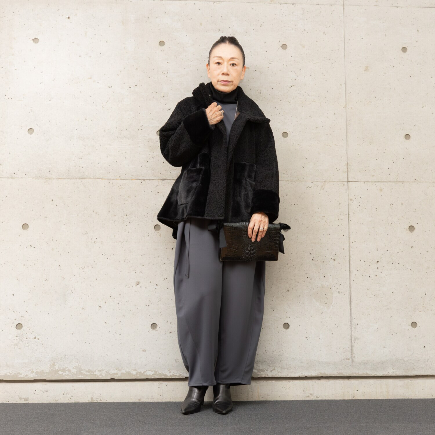 ヒロコ　デシネール ちょこっとモード ソフトバレルシルエット パンツ