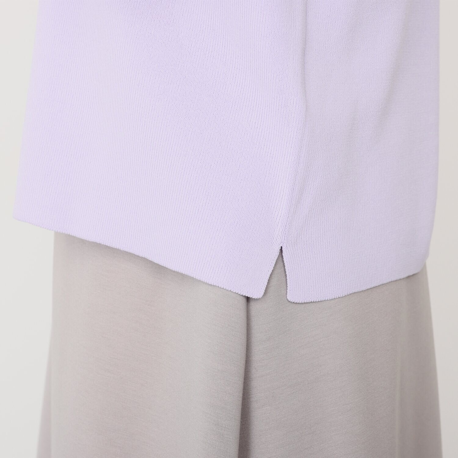 ルクオーレ きれい見え 総針編 ボタンアクセント ニットカーディガン