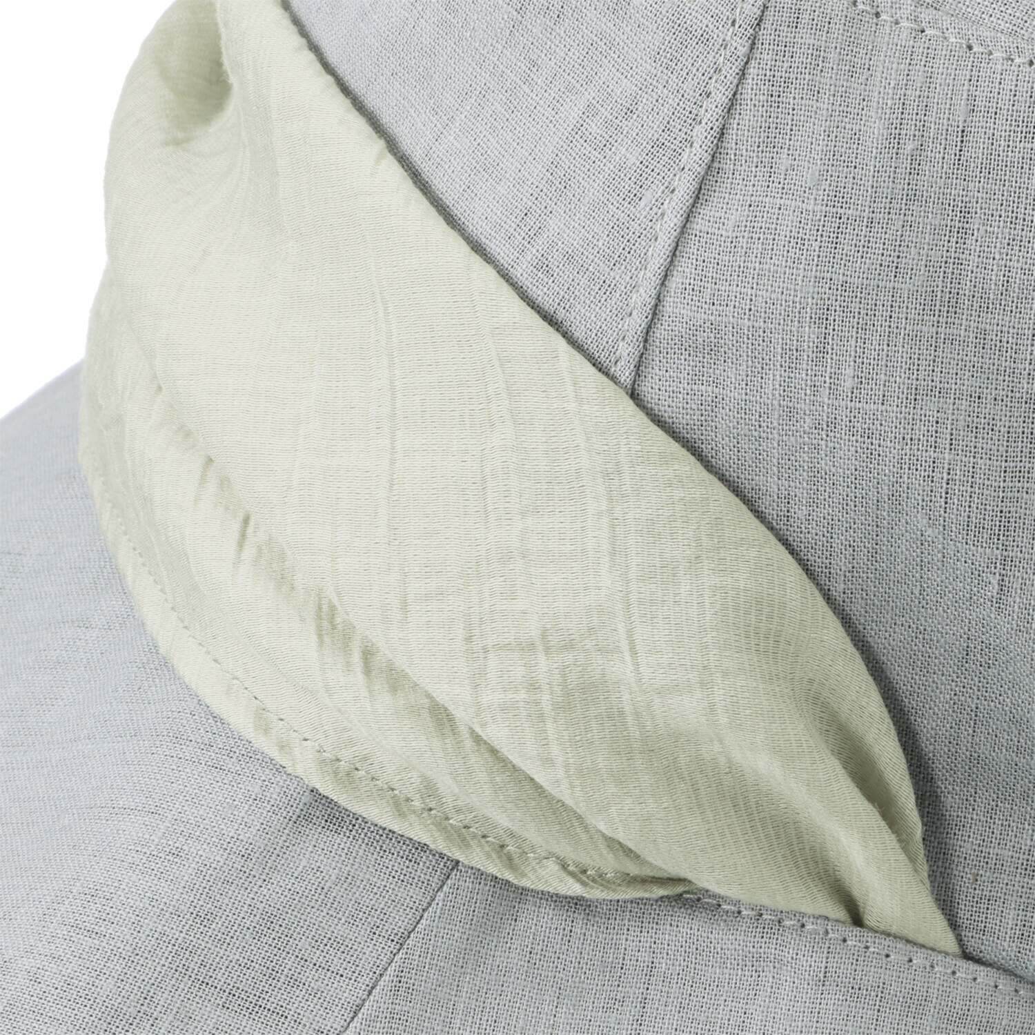 ミリーセヴァルセン マルチスカーフ付 ＵＶカット コットンリネンの 深めな帽子