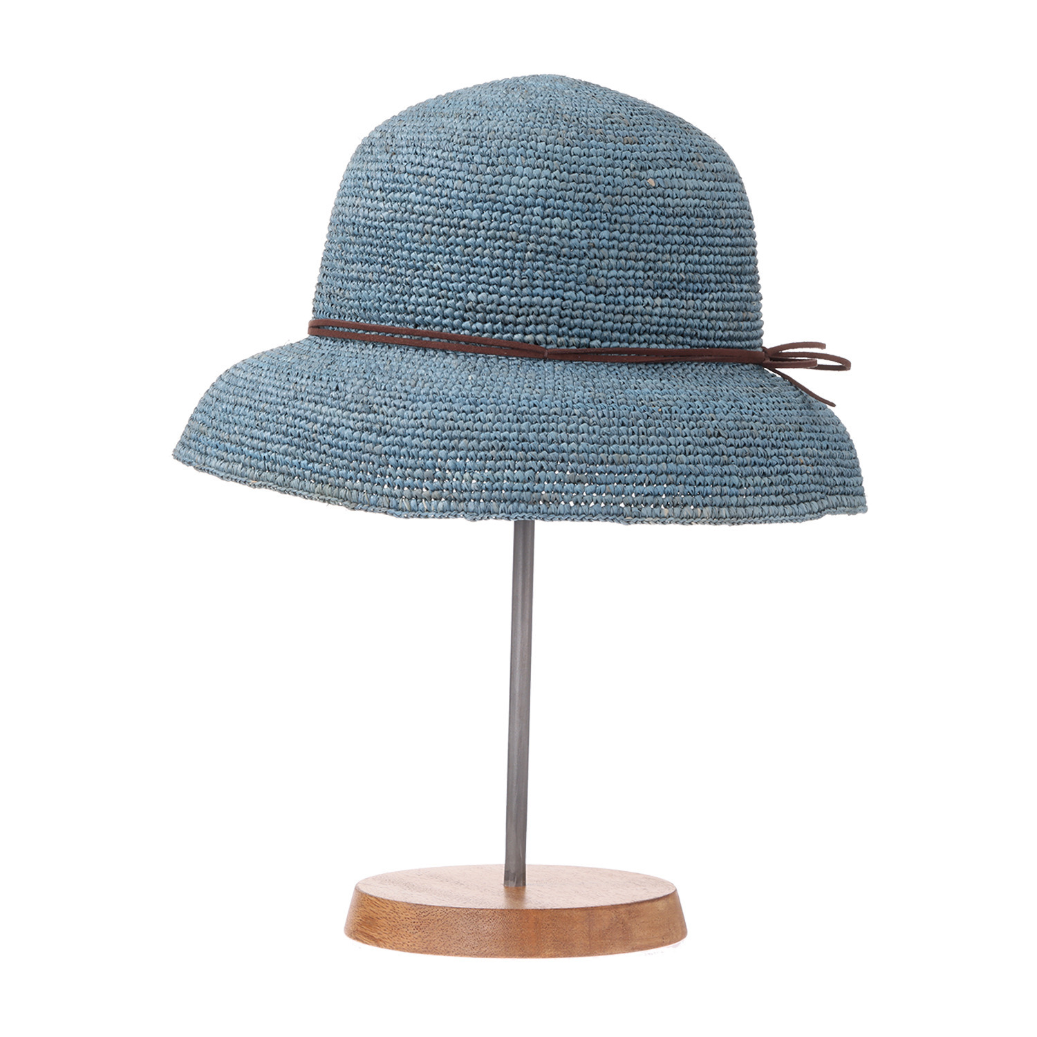 ミリーセヴァルセン ＵＶカット ラフィア手編み 風通るブリムハット