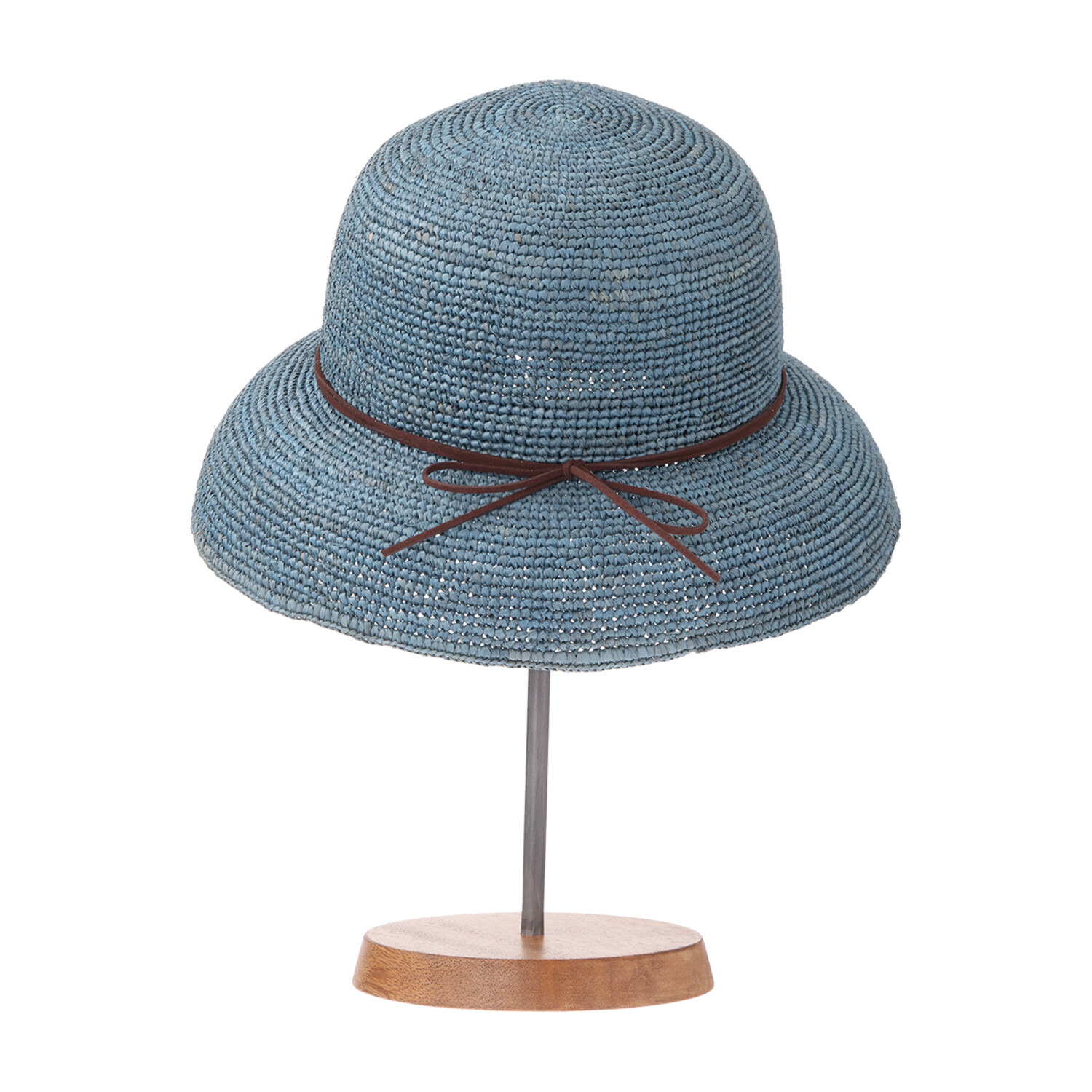 ミリーセヴァルセン ＵＶカット ラフィア手編み 風通るブリムハット
