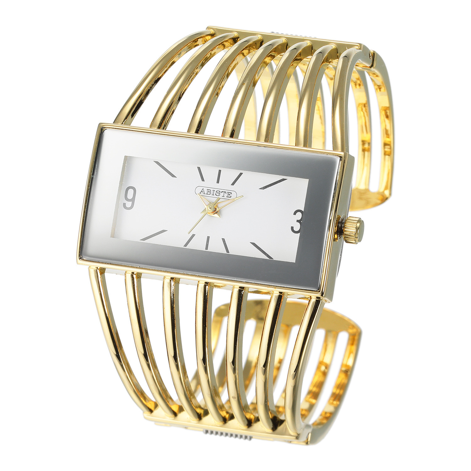 アビステ ウォッチ＆アクセサリーズ スクエアフェイス バングルウォッチ