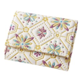 絵画のような美しさ 手にのるサイズ感の 文庫風 すっきり収まるミニ財布