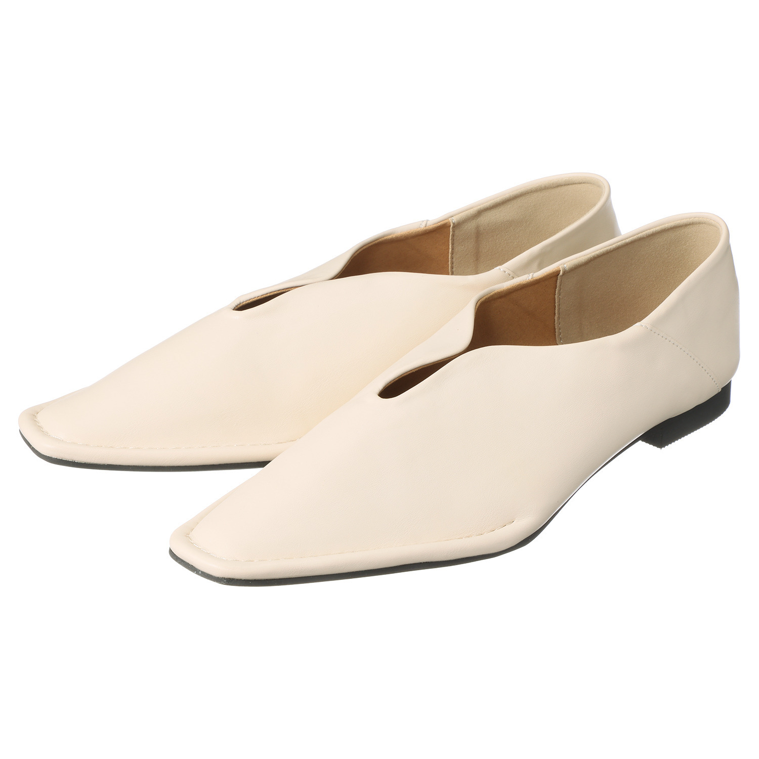 アミアミ ２ウェイ アウトステッチパンプス