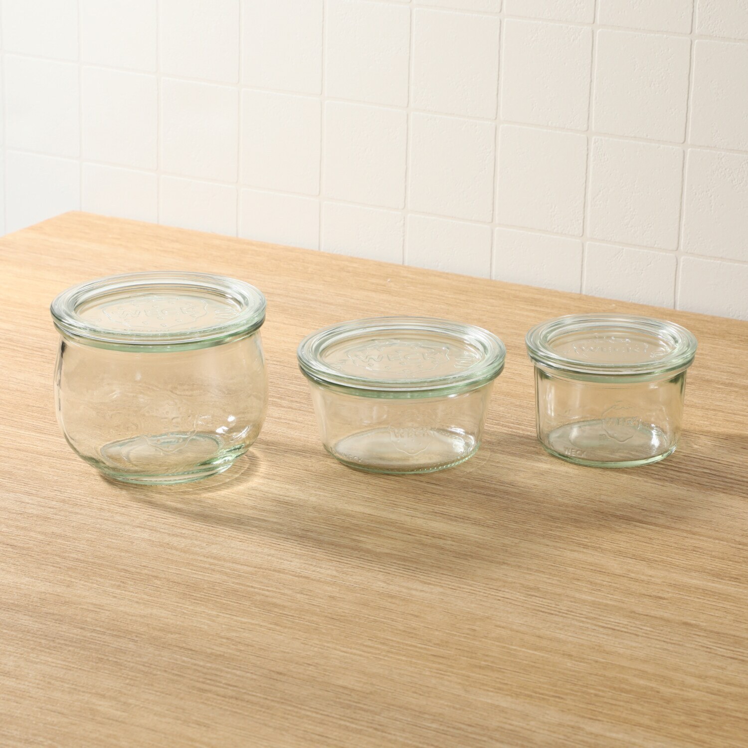 創業１９００年！ １００年以上愛される ドイツ製ガラス保存容器 ＷＥＣＫ ガラスキャニスター スターターセット