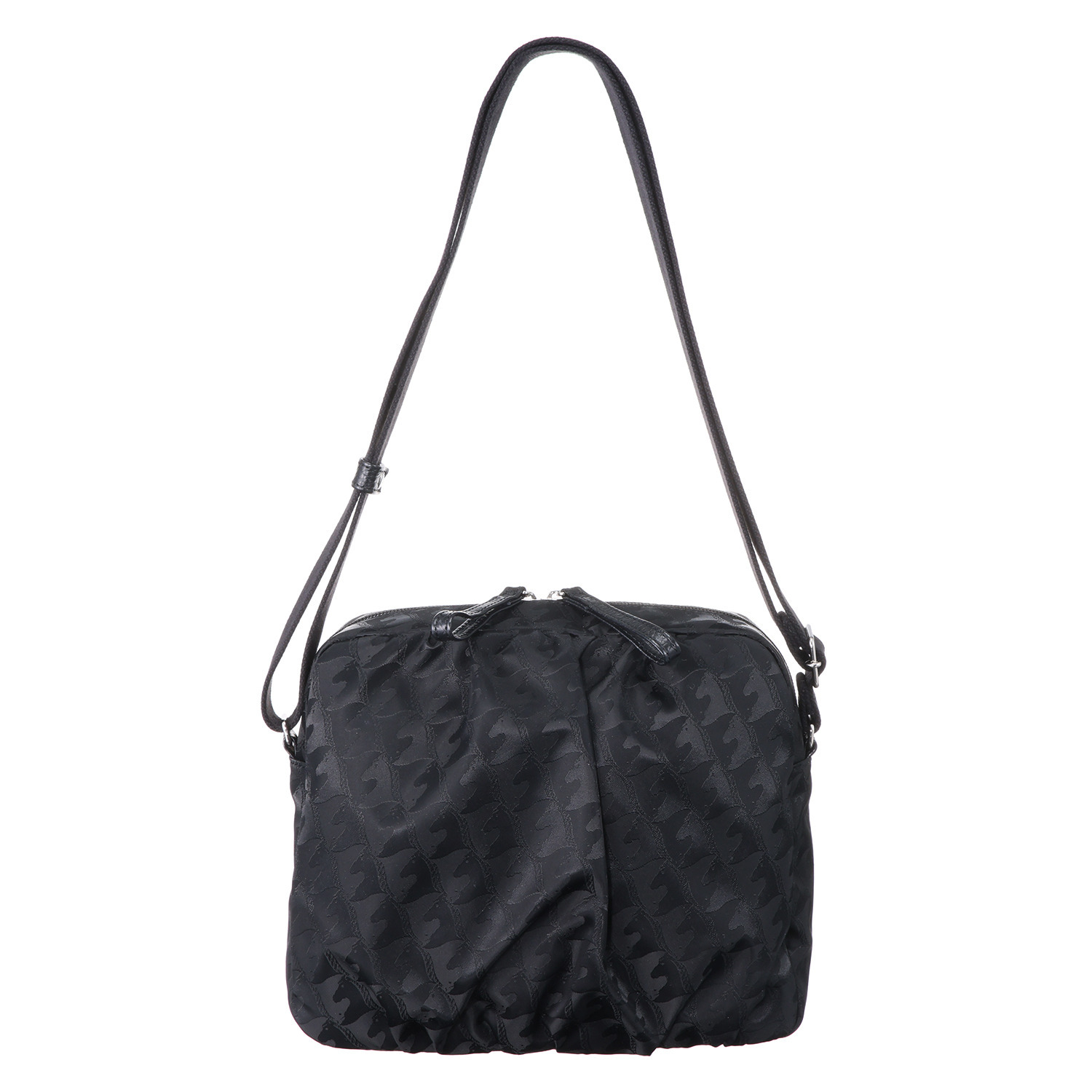 マダムヒロコ はっ水馬柄ジャガード ショルダーバッグ