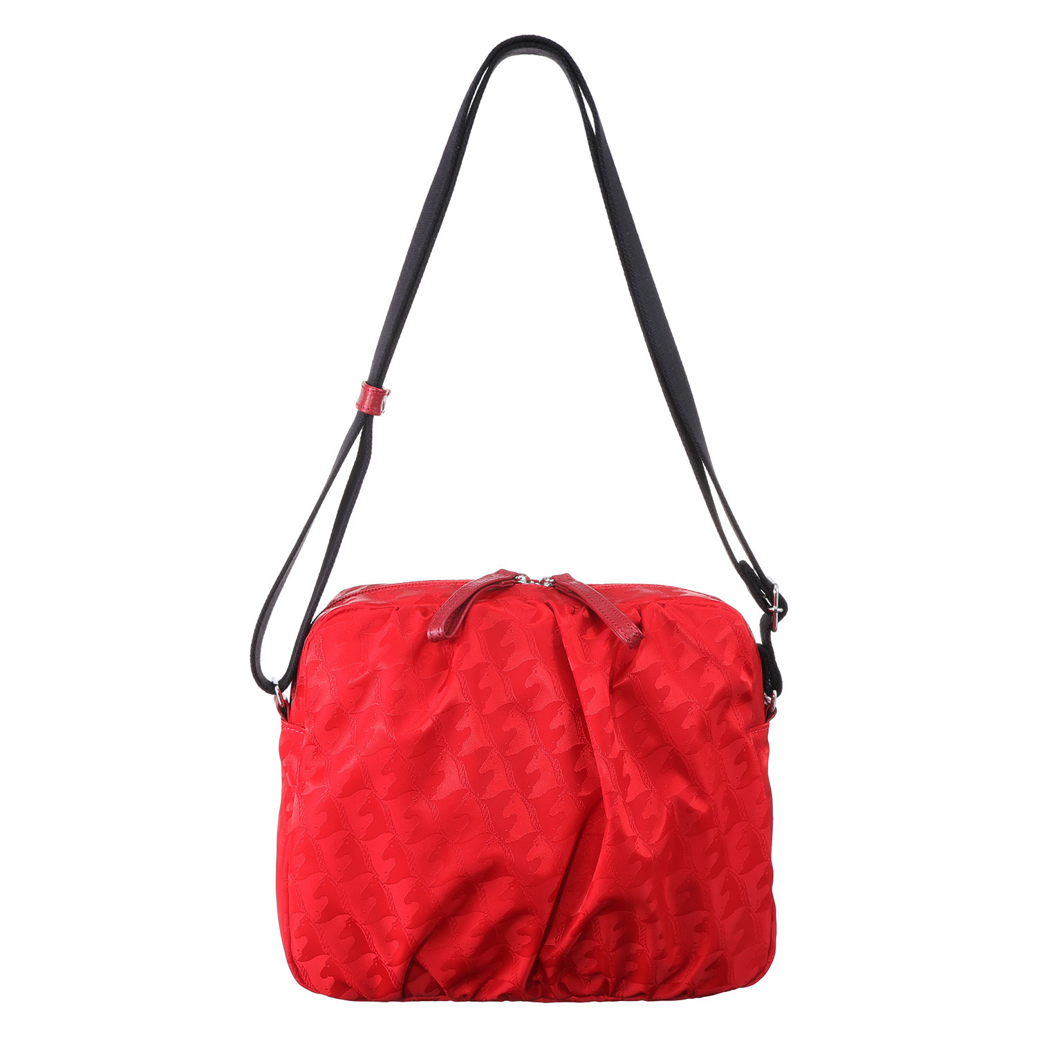 マダムヒロコ はっ水馬柄ジャガード ショルダーバッグ