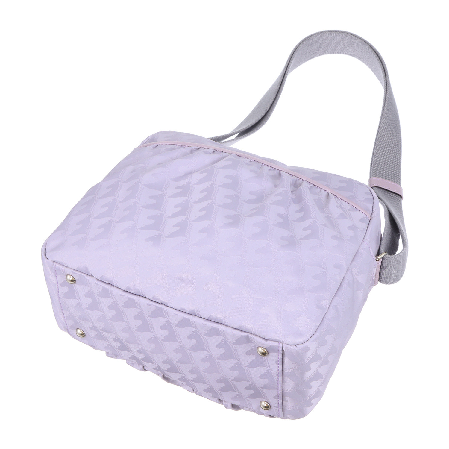 マダムヒロコ はっ水馬柄ジャガード ショルダーバッグ