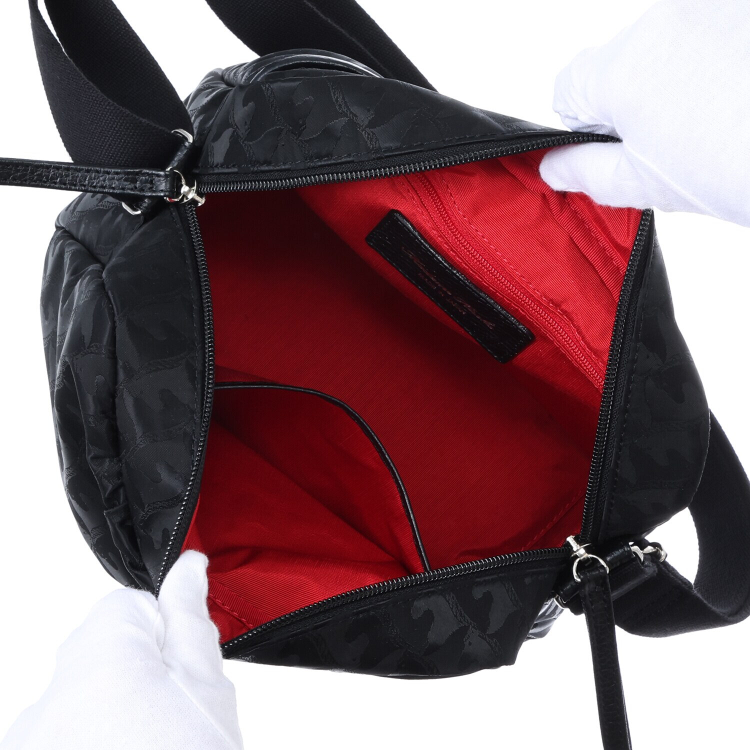 マダムヒロコ はっ水馬柄ジャガード ショルダーバッグ