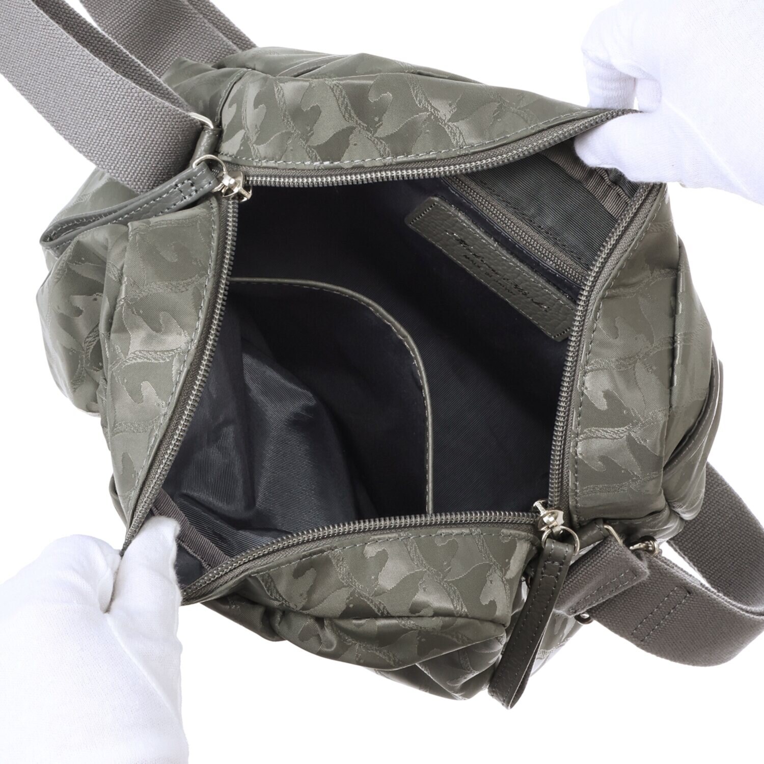 マダムヒロコ はっ水馬柄ジャガード ショルダーバッグ