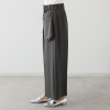 オン　ザ　エッジ 異素材エプロンが モードでＮＥＷ センタータックで脚長見え ワイドパンツ