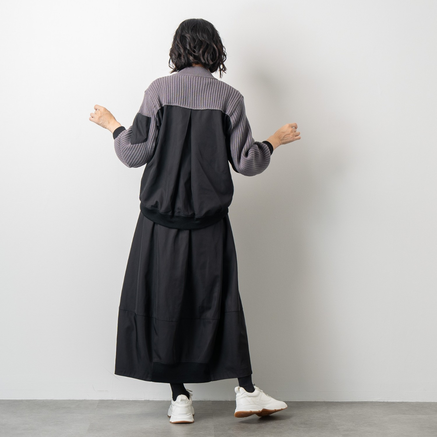 オン　ザ　エッジ ニットドッキング おしゃれに差がつく 大人のＭＡ１ブルゾン