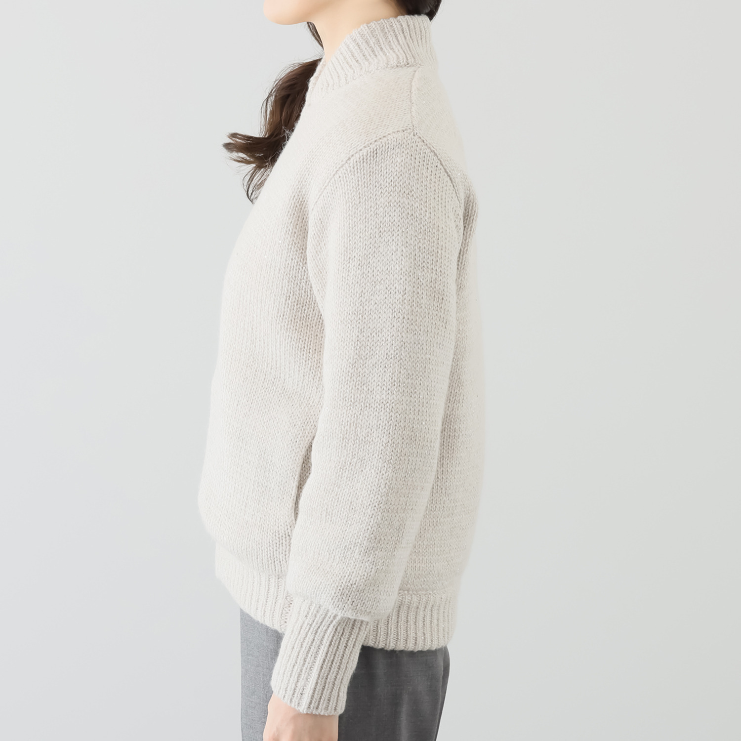 シック　バイ　ネイチャー ダウンライナー ジップニットブルゾン