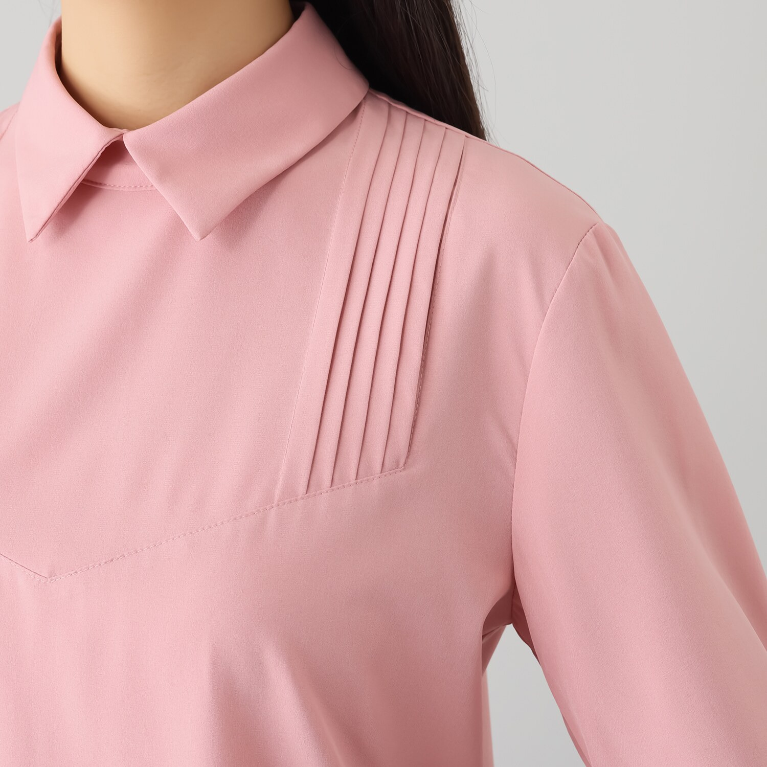 シック　バイ　ネイチャー ピンタック クラッシーシャツ