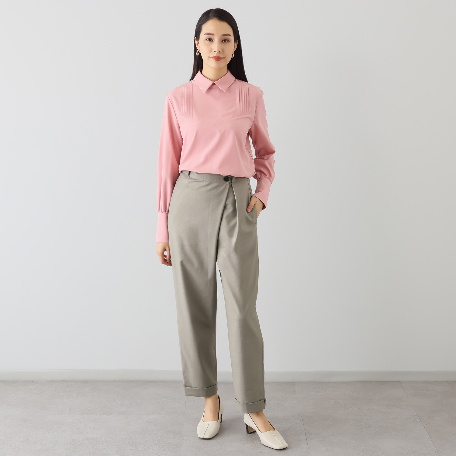 シック　バイ　ネイチャー ラップ風ダブルパンツ