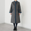 エムジェイアール　バイ マチコ　ジント　ロンドン ウールブレンド 配色アクセント ボトルネックコート