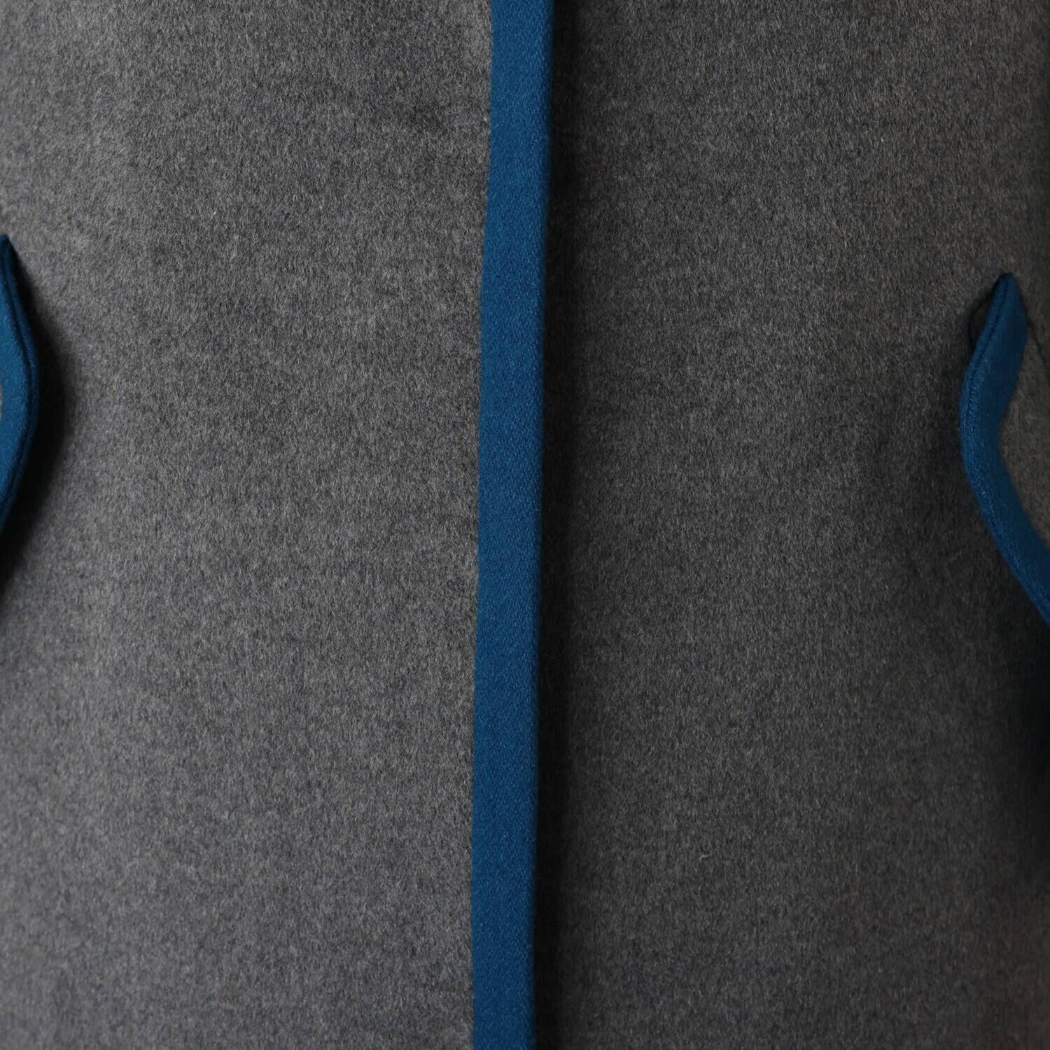 エムジェイアール　バイ マチコ　ジント　ロンドン ウールブレンド 配色アクセント ボトルネックコート