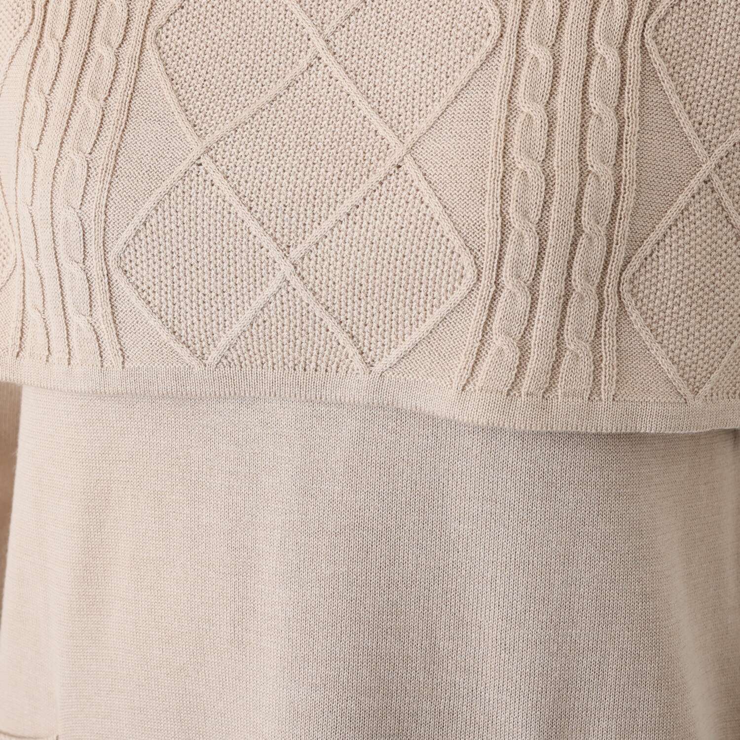 エムジェイアール　バイ マチコ　ジント　ロンドン 配色アクセント ニットワンピース