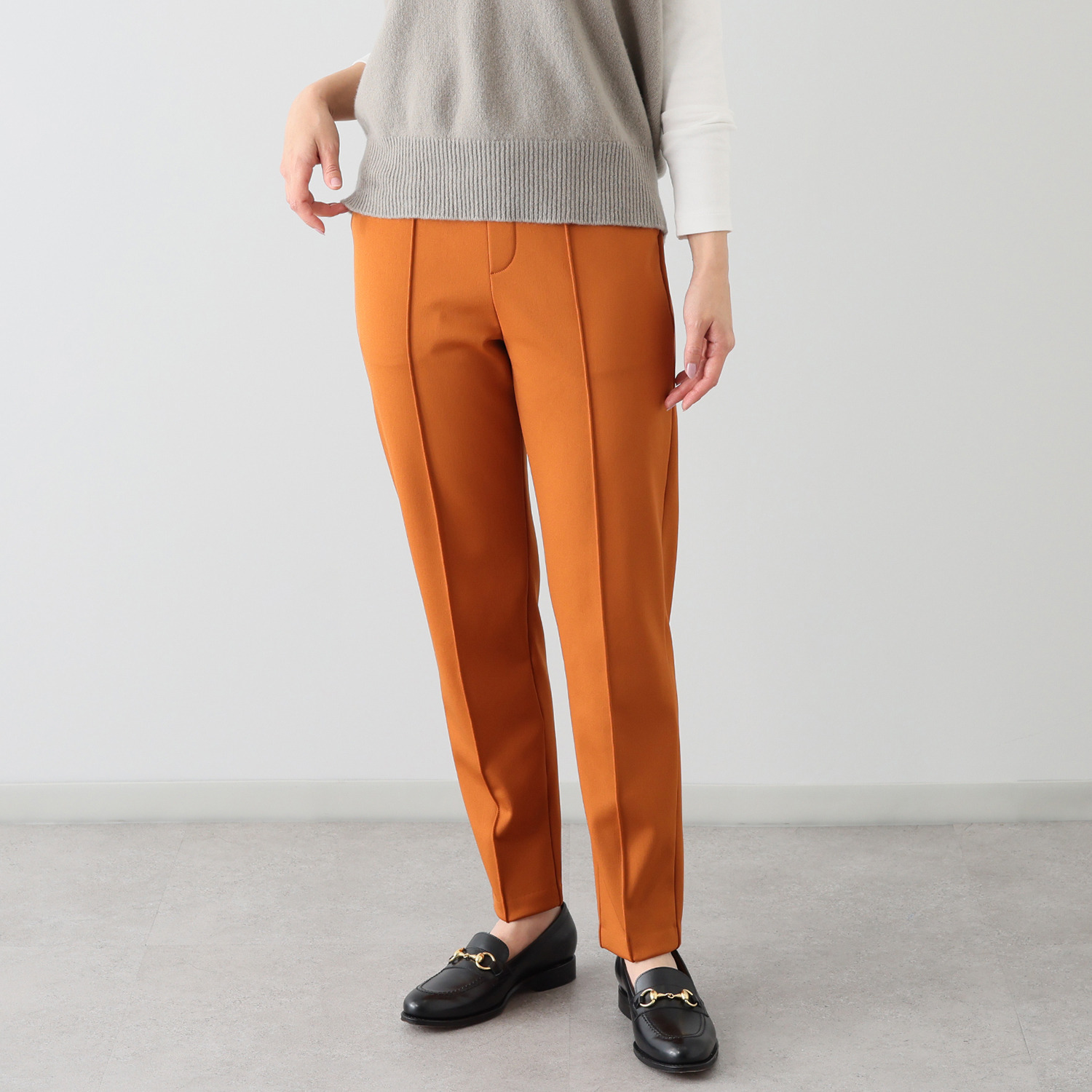 ＴＡＫＵＭＩＢＡ すふれ起毛プラス 保温 イージー テーパードスラックス